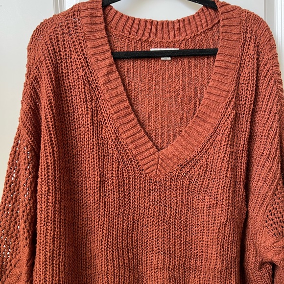 Perfect oversized knit sweater, trendy rust colour - Picture 4 of 4